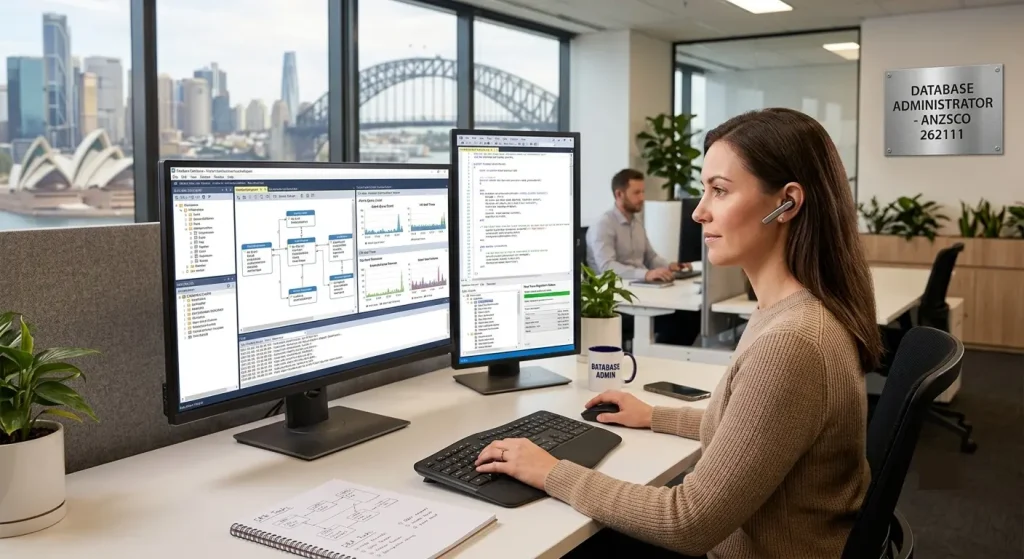 Database Administrator managing and securing organizational databases