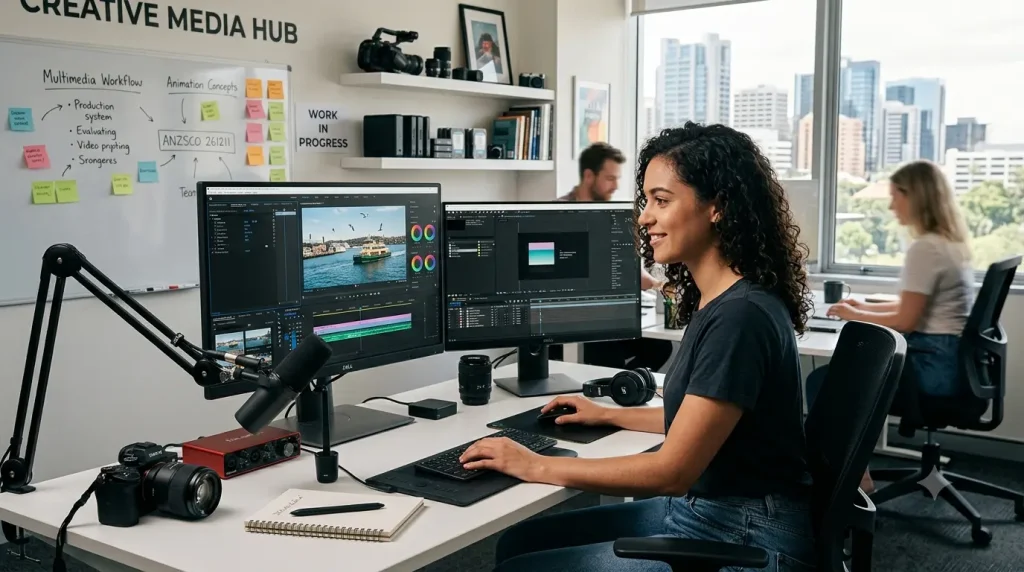 Multimedia Specialist creating digital content and interactive media solutions
