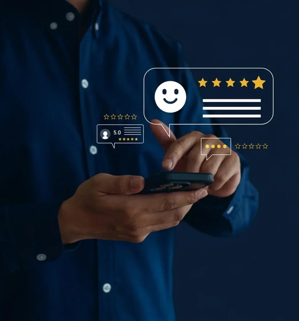 Customer reviews and ratings feedback