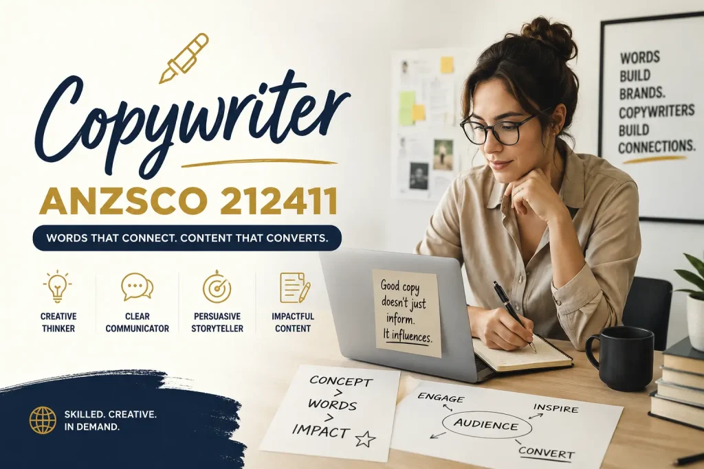 Copywriter ANZSCO 212411 skill assessment and content writing professional