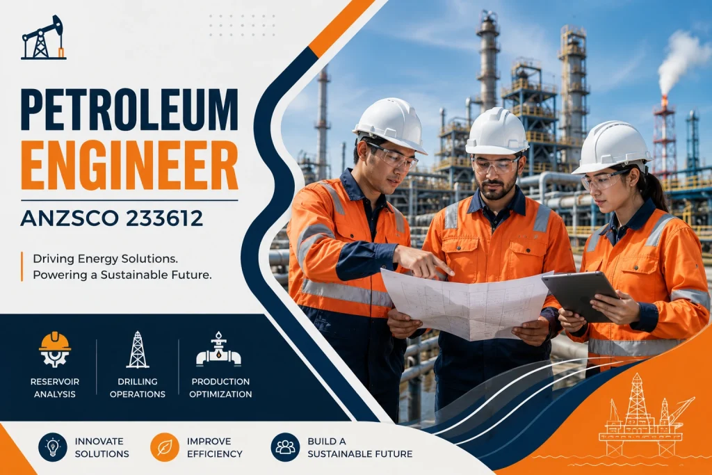 Petroleum Engineer ANZSCO 233612 at oil refinery
