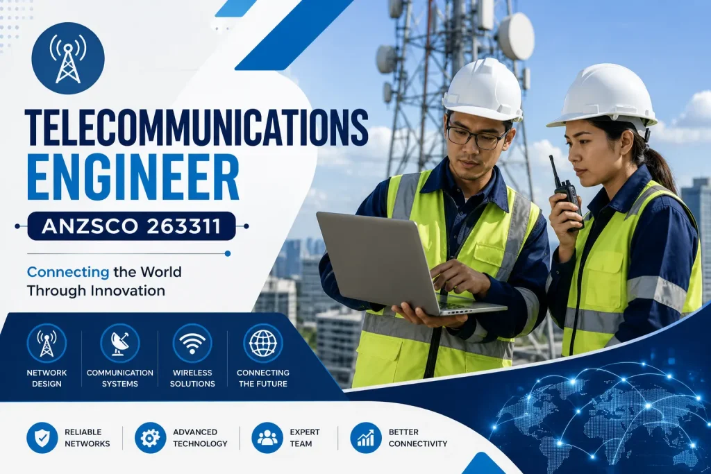 Telecommunications Engineer ANZSCO 263311 managing telecom network