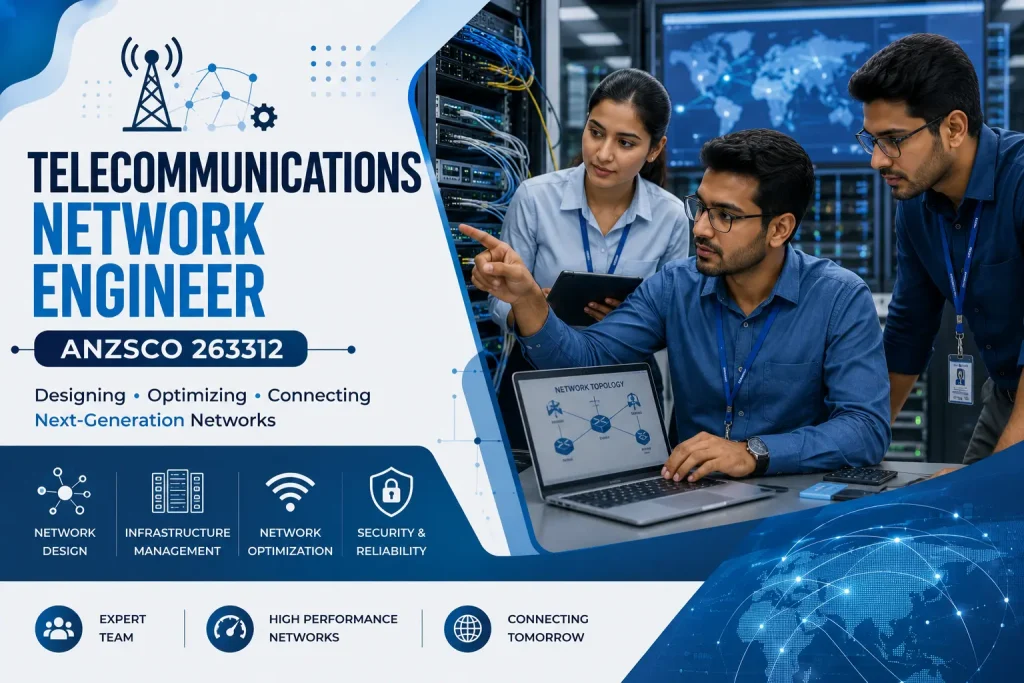 Telecommunications Network Engineer ANZSCO 263312 managing network infrastructure