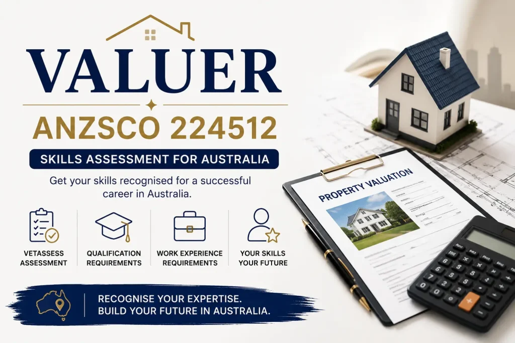 Valuer ANZSCO 224512 skills assessment for Australia
